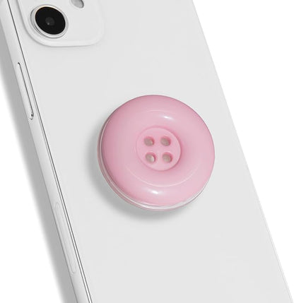 Solid Color Button Phone Grip – Minimalist Design, Durable and Lightweight by OnTheGripofficial