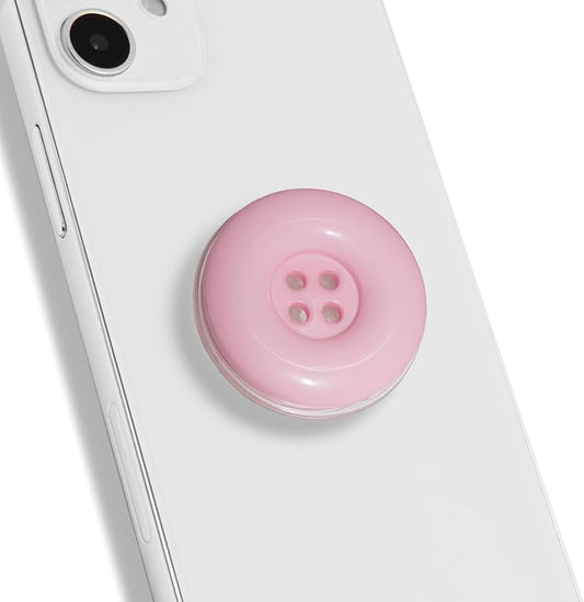 Solid Color Button Phone Grip – Minimalist Design, Durable and Lightweight by OnTheGripofficial