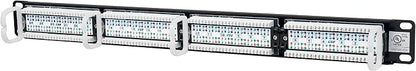 Intellinet 24 Port Cat5e Network Patch Panel Wall Mount– 1U Rack Height - Image 3