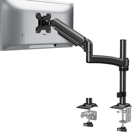 Single Monitor Mount Holds Max 22lbs, 13-32 inch Monitor Desk Mount, Height by ERGOFOCUS