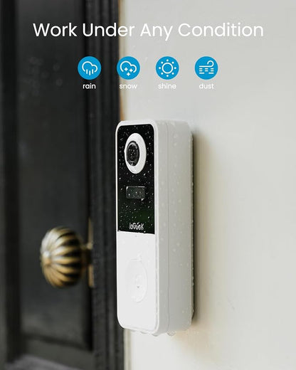 ieGeek Video Doorbell Camera Wireless, Head-to-Toe 180° Ultra View Battery - Image 9