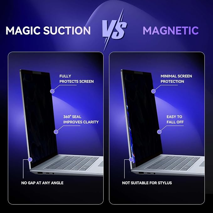 Privacy Screen for Surface Laptop 6/5/4/3-15 Inch, Removable Computer Screen - Image 4
