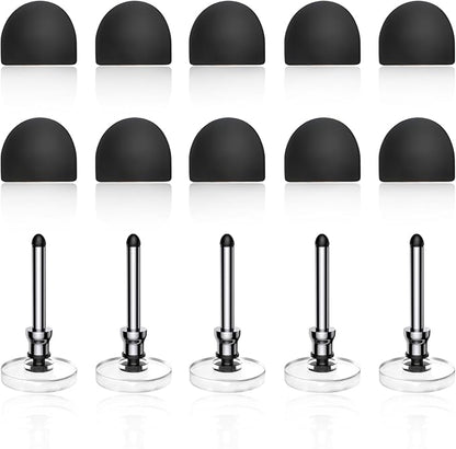 Bopomofo 10 Rubber Tips+5 Transparent Disc Trips, High Precision and High by Bopomofo