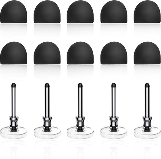 Bopomofo 10 Rubber Tips+5 Transparent Disc Trips, High Precision and High by Bopomofo
