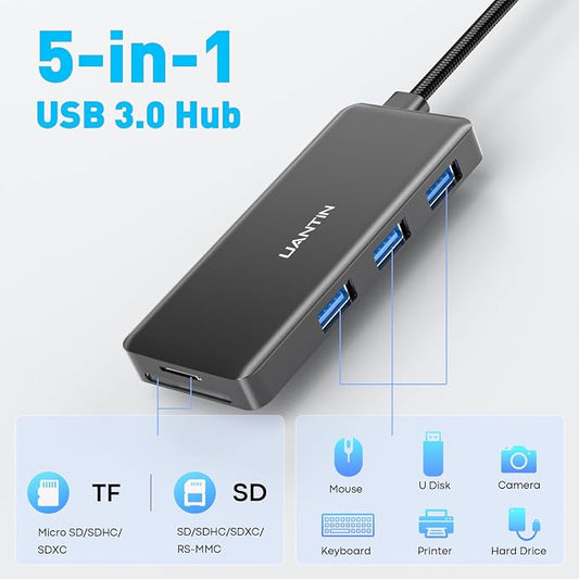 USB Hub for Laptop | 3-Port USBA 3.0 Splitter - Image 2