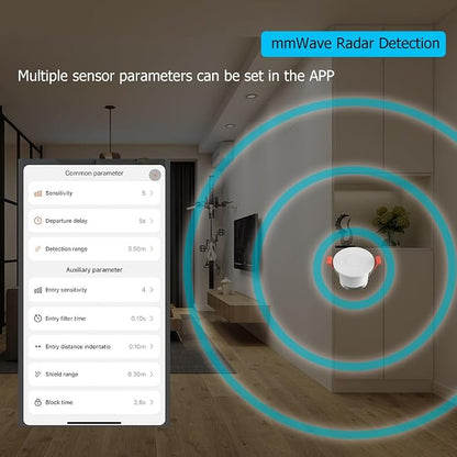 Presence Sensor, WenzhiIoT Smart Motion Sensor WiFi 24 GHz Radar MmWave - Image 4