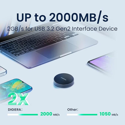 DIGIERA 4TB Magnetic Portable SSD, External Solid State Drives - Image 4
