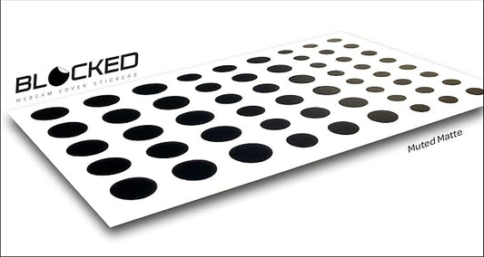 BLOCKED Stackable Webcam/Camera Vinyl Covers | 57 Low-Tack Restickable Webcam - Image 2