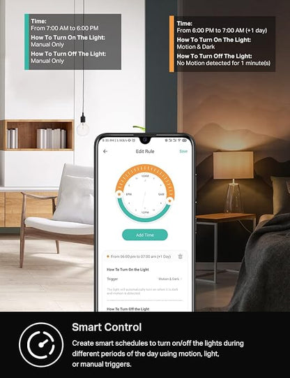 Kasa Smart Motion Sensor Switch, Single Pole, Needs Neutral Wire, 2.4GHz Wi-Fi - Image 5