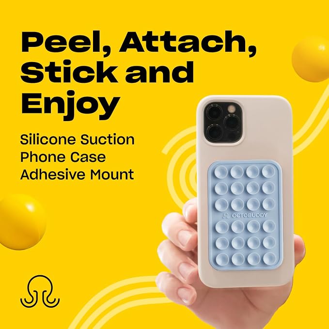 Classic - Silicone Suction Phone Case Adhesive Mount - Hands-Free, Strong Grip - Image 2