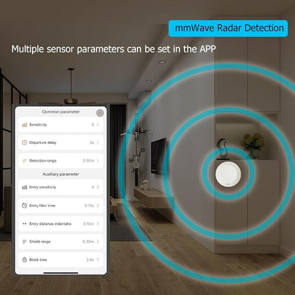 Presence Sensor, WenzhiIoT Smart Motion Sensor Zigbee 5.8GHz Radar MmWave - Image 3