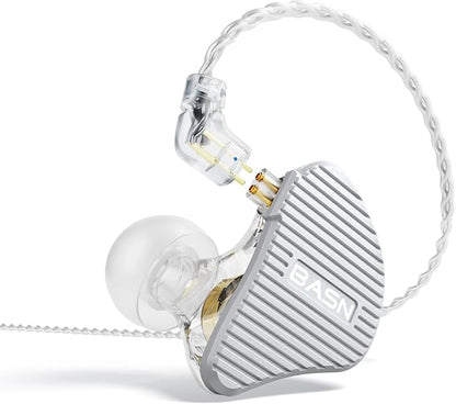 BASN Mix-PD in Ear Monitor, 1Planar Driver + 1Dynamic Driver HiFi IEM Earphones by BASNAudio