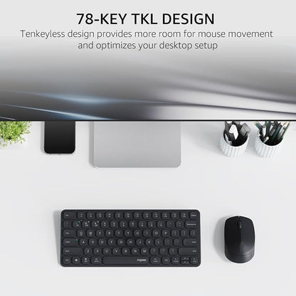 Rapoo 9010M Multi-Device Keyboard and Mouse Combo, 2.4GHz/Bluetooth 5.0/4.0 - Image 3