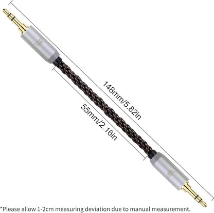 okcsc 4.4MM Male to 3.5MM Male Ultra Short Hifi Audio Cable - Image 3