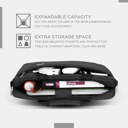 Voova Laptop Bag Case 17 17.3 Inch Computer Sleeve Messenger Bag - Image 2