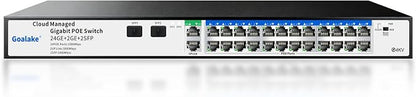 Goalake 28-Port Gigabit Managed PoE Switch – by Goalake