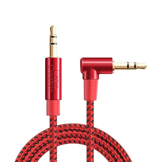 CableCreation Audio Cable, 10FT 3.5mm Right Angle Male to Male Auxiliary Stereo by CableCreation