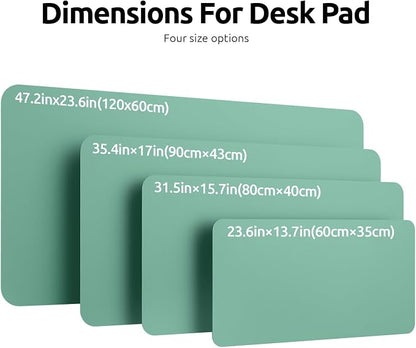 YSAGi Leather Desk Protector, Office Mat, Large Mouse Mat, Non-Slip PU Leather - Image 4