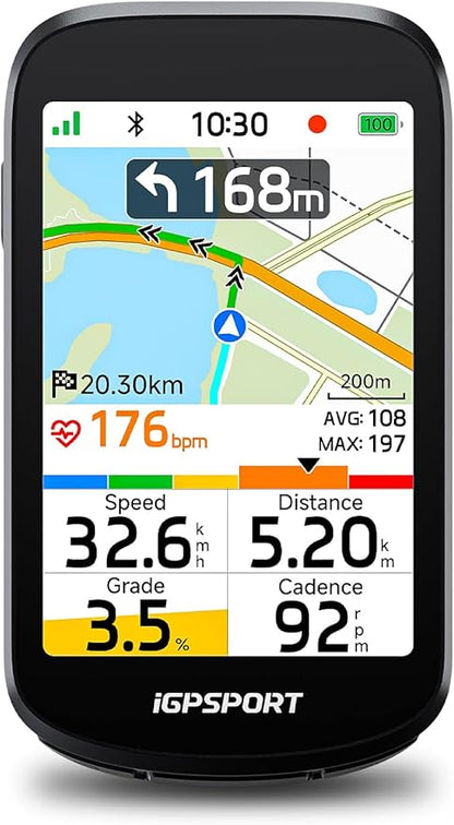 iGPSPORT BSC500 GPS Bike Computer, 3.3'' Touchscreen MAP & Voice Navigation by iGPSPORT
