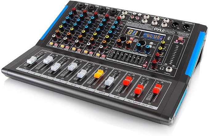 Pyle 6-Channel Bluetooth Studio Audio Mixer by PyleUSA