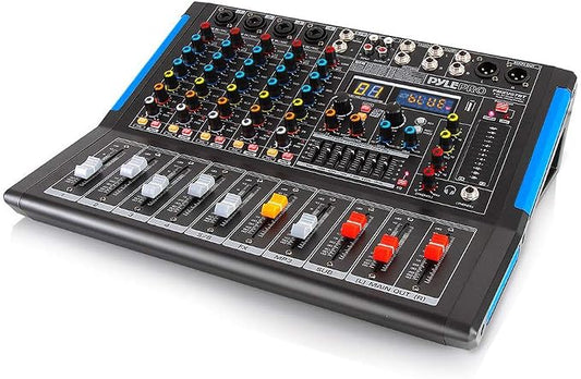 Pyle 6-Channel Bluetooth Studio Audio Mixer by PyleUSA