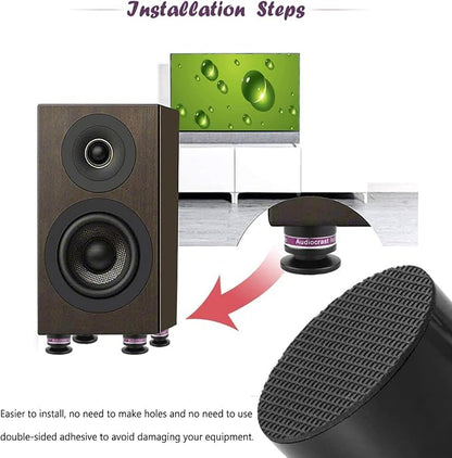HiFi Speaker Spikes IF03B by Audiocrast, Speaker Vibration Dampener Stand Feet - Image 5