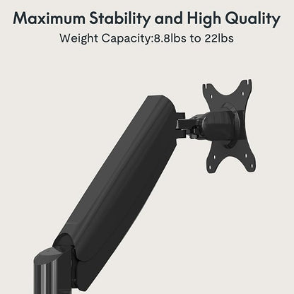 FlexiSpot Dual Monitor Stand for Desk Adjustable Spring Monitor Arm Desk Mount - Image 6