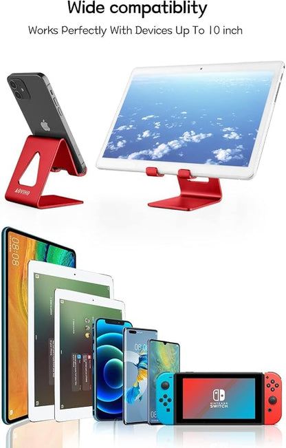 Desk Cell Phone Stand, Phone Holder, Aluminum Mobile Phone Cradle Dock - Image 6
