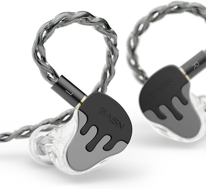 BASN BmasterX in Ear Audio Monitor, Hybrid 6 Drivers IEM Earphones by BASNAudio