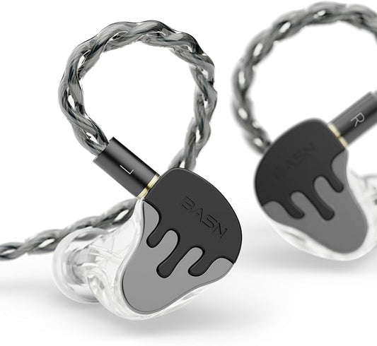BASN BmasterX in Ear Audio Monitor, Hybrid 6 Drivers IEM Earphones by BASNAudio