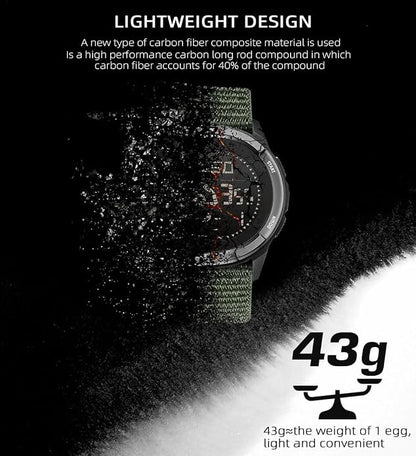 NORTH EDGE ALPS Tactical Outdoor Digital Sports Watch, 50M Waterproof, Calorie - Image 2