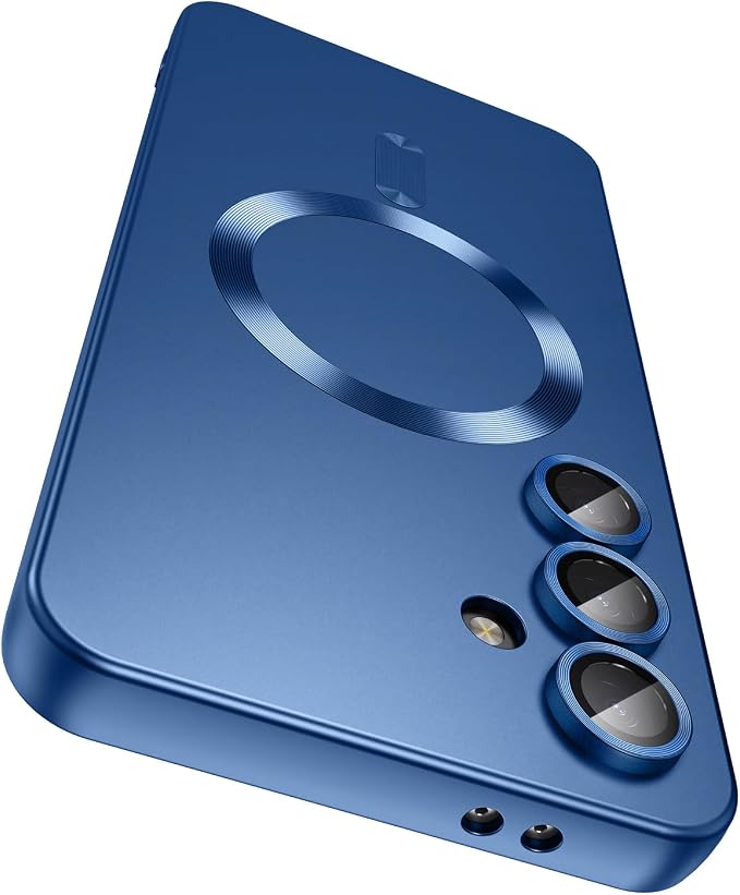 Magnetic for Samsung Galaxy S25 Case Slim Soft Silicone Bumper Shockproof by LEKEVO