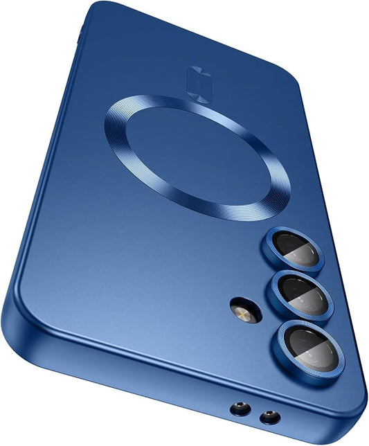 Magnetic for Samsung Galaxy S24 FE Case Slim Soft Silicone Bumper Shockproof by LEKEVO