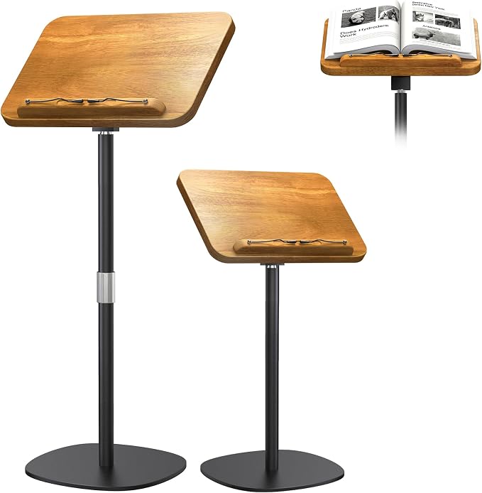 NAMON Floor Book Stand for Reading, 100% Solid Wood, Height Adjustable from by NAMON