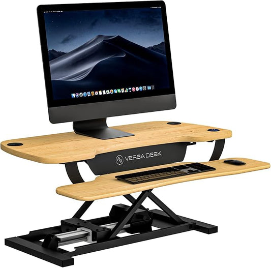 VERSADESK Electric Standing Desk Converter, 36 Inch PowerPro™ Height Adjustable by VERSADESK