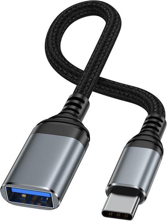 USB C to USB 3.0 Adapter, Type C Male to USB Female OTG Cable 5Gbps Data by HUHUTa