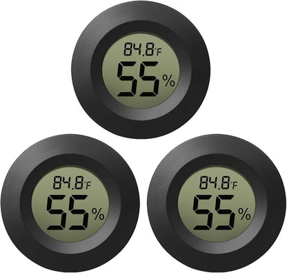 EEEKit Hygrometer Thermometer, 3 Pack LCD Monitor Indoor Humidity Meter by EEEkit