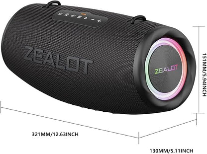 ZEALOT 80W Portable Bluetooth Speaker, Stereo Sound - Image 10