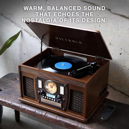 Victrola Navigator 8-in-1 Bluetooth Record Player - Image 8
