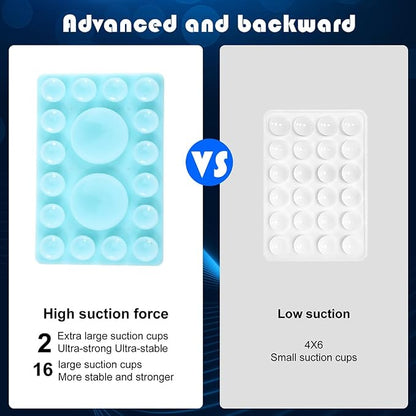 ZYCCER Double Sided Silicone Suction Phone Holder Mount, Compatible - Image 2