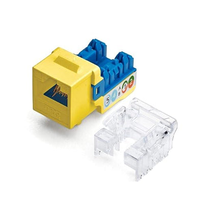 trueCABLE Cat6 Keystone Jack, Unshielded, 90 Degree Punch-Down, PoE++ 100W by trueCABLE