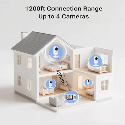 Baby Monitor with Camera and Audio, Video Baby Monitor WiFi Night Vision - Image 7