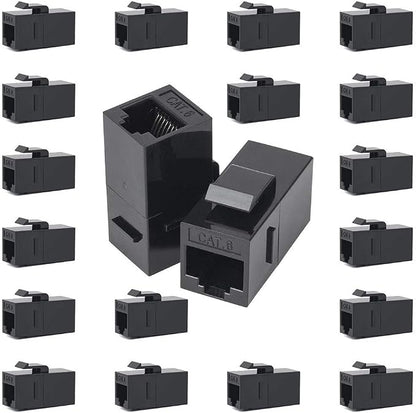 100 Pack Rj45 Coupler Cat6 Cat 6 Cat 5 Cat5 Cat5e Keystone Jack Network Cable - Image 6
