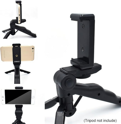 Universal Cell Phone Tripod Mount Adapter, OIMIO Phone Holder Clip Connector - Image 4