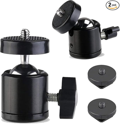 Universal 1/4" Swivel Mini Ball Head Screw Tripod Mount by EszkozTA