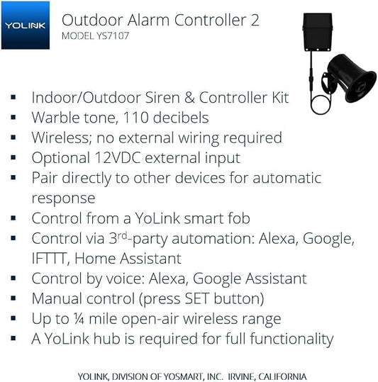Outdoor Alarm Controller 2, Battery-Powered Siren/Alarm/Relay Controller - Image 2