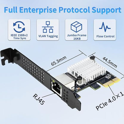 IO CREST Single Port 10 Gigabit Ethernet PCI-e x1 Network Card RTL8127 Chipset - Image 6