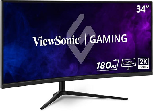 ViewSonic VX3418C-2K 34 Inch UltraWide QHD 1440p Curved Gaming Monitor by ViewSonicCorporation