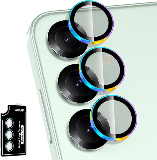 for Samsung Galaxy S25 Camera Lens Protector, Individual Metal Ring Tempered by Btscase