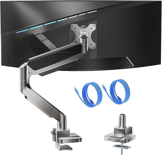 WALI Ultrawide Monitor Arm for 13 to 49 Inch Heavy Duty Curved Screens by WALI